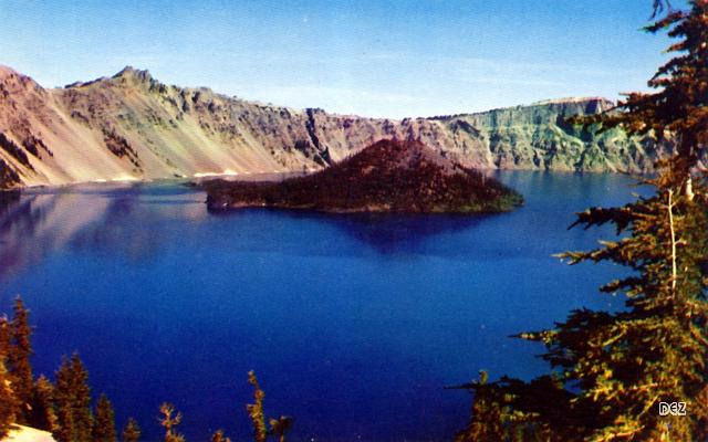 35a Crater Lake OR (ppc 1960s)