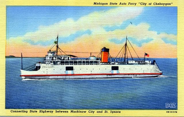 44 City of Cheboygan MI (ppc 1950s)